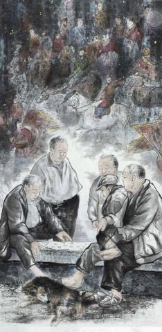 吳秉憲 - 戰弈：公園老人家的象棋之爭有如戰場上的兵馬將戰鬥激烈！