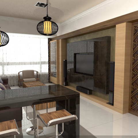 馥華室內設計  Lydia - *時尚中國風
把業主喜愛的中國風、搭配上簡單俐落的材質。中國風也可以年輕、時尚、雋永～