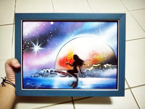 沉迷人藝術：牆壁彩繪、壁畫彩繪 - 噴漆畫作品