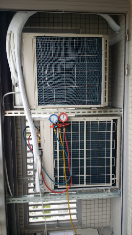 新世界冷氣空調 - 外機接管抽真空