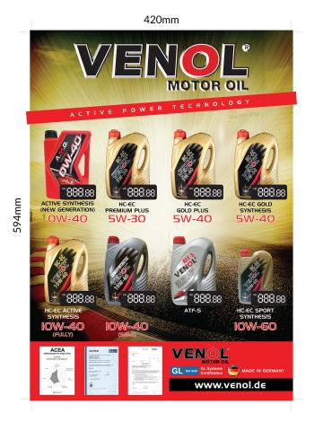 拾號工作室 - 汽車引擎機油海報