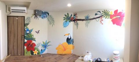 外包英文翻譯 英文文件文章翻譯 繪畫接案 壁畫接案 插畫接案 平面設計 - 壁畫接案作品