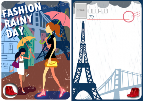 搧風五斗跪 - 明信片/卡片設計