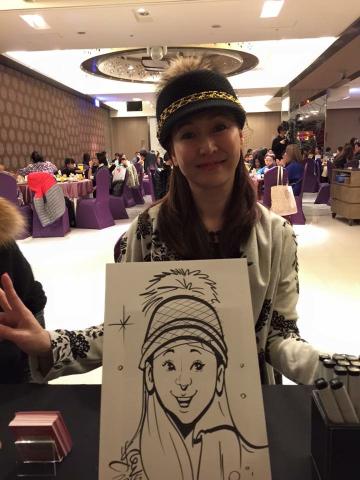 米豆人像漫畫現場 - 一坐二畫3分鐘,被畫成真的很輕鬆！