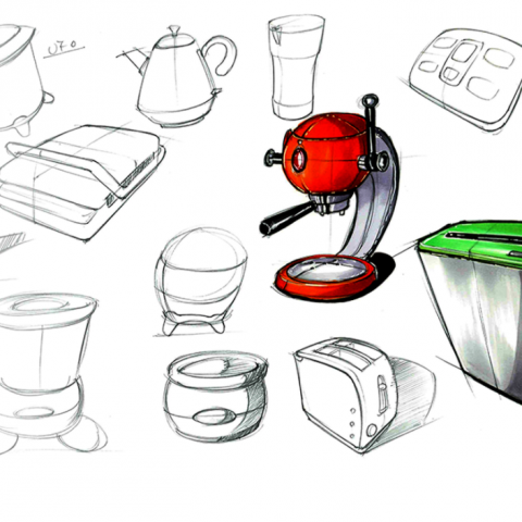台北市私立郭九電腦美術設計育成中心 - 產品造型發想草稿
