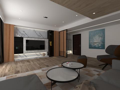 3D效果圖繪製 . 施工圖繪製 - 現代人文風