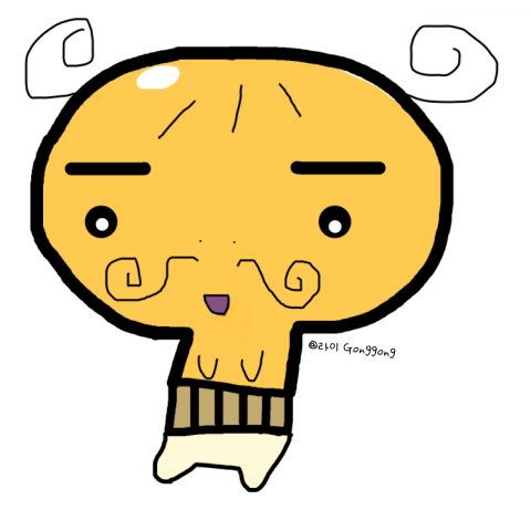 Uniquer - 小魔女DoReMi老頭阿迪手繪