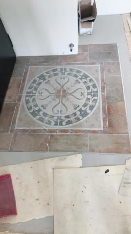 劉建暉 - 大門入口的磁磚拼花