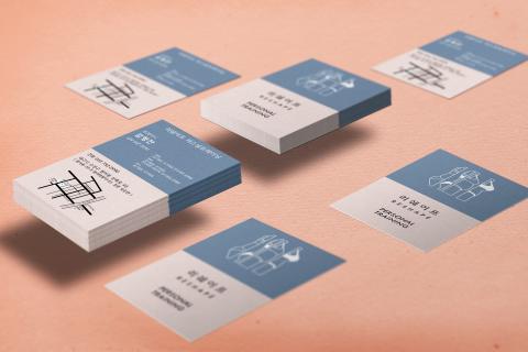 陳亞爵 - 韓國健身房 名片logo設計