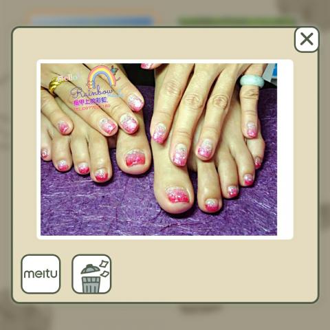 指甲上的彩虹~美甲 - 手腳漸層美甲