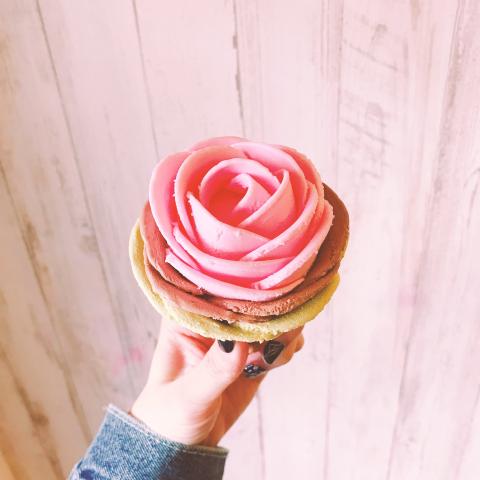 林毓蕙 - 台南安平義式冰淇淋，口味相當濃郁自然賣相也漂亮