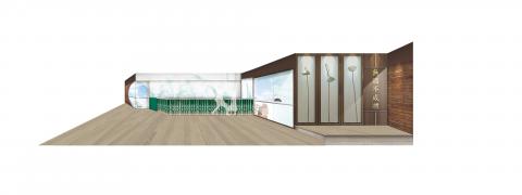 榮群營造股份有限公司-室內設計/婚禮佈置/花藝設計/平面設計 - 商業空間設計--輕旅2D上彩立面圖