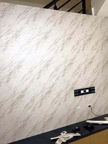 詹皓文 - 大理石電視牆 完成品
