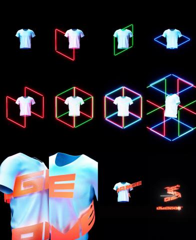 吳孟倢 - 3D動態圖像設計 使用工具 : Cinema 4D, Marvelous Designer, After Effects