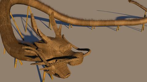 大王好好玩 - 客家草龍3D建模