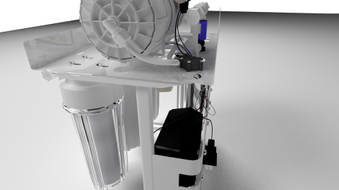 LIX - 以3ds max作出的虛擬產品、為淨水產業公司打造的RO濾水機器虛擬產品，可利用素材作出細緻產品介紹（如：影片、圖片等）安裝說明，提供消費者理解的便利。