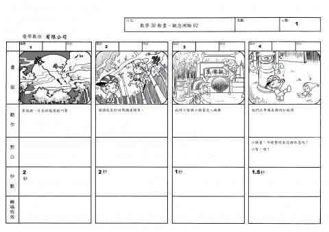 奇藝種子工作室 - 動畫腳本繪製