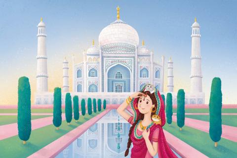 Travel with Tiffany - 旅遊明信片-泰姬瑪哈