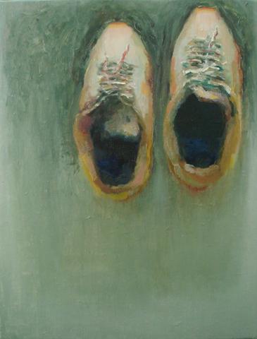 林盈君 - 向著希望的引力  油彩 壓克力31.40.5cm 2012