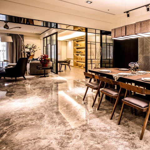 張明翔 - 如何讓餐廳、客廳及書房融匯在同一個空間