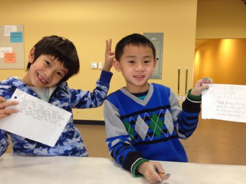 英語通  - 一對二兒童美語口說寫作教學：亞裔美國2年級生。