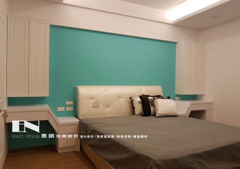 恩諾空間設計 - 竹北市舊翻新，主臥室，美式風格