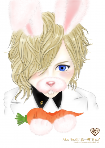 皮皮藝術－雪雪 - 將一個日本明星化身為兔子王子的概念。