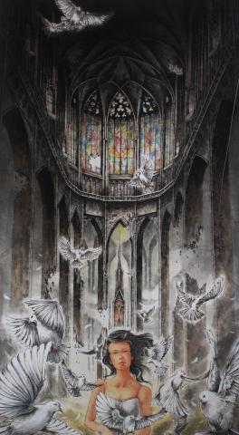 劉品瑜 Jade - 水墨作品 全國學生美展學生組第三名