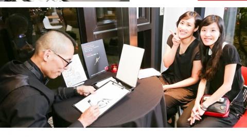 米豆人像漫畫現場 - 各種公關活動的最佳禮物選擇，現場3分鐘人像漫畫！