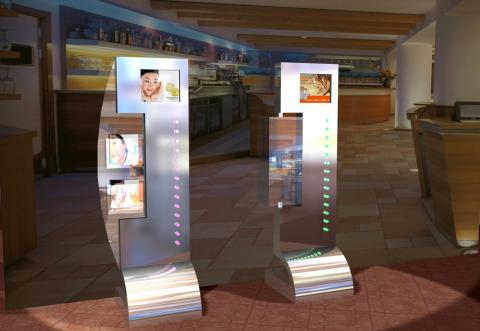 舜奕設計............ - 百貨公司廣告商品展示架