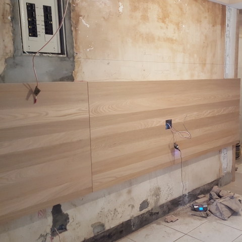 富順室內裝潢工程行 - 客廳電視牆