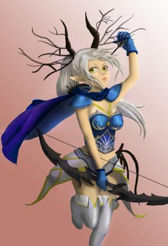 謝拔辣個人工作室 - 弓箭手CG繪製 謝拔辣個人工作室 - 弓箭手CG繪製