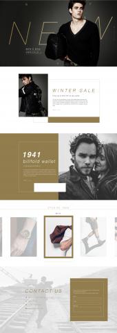 Tia  - 男性服飾品牌概念網頁設計