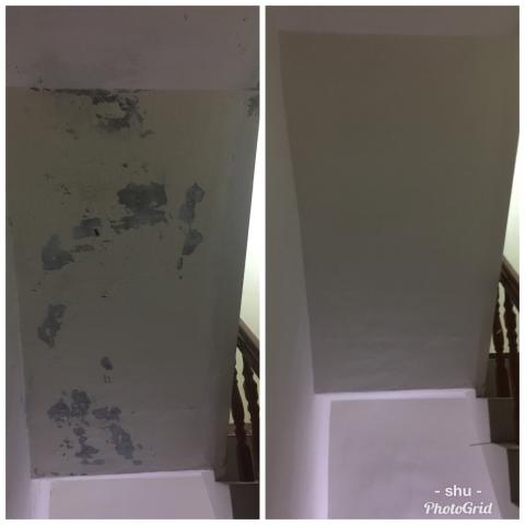 油漆裝潢 - 修補前後對比