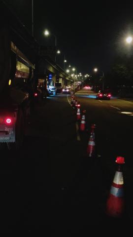 皇軍有限公司 - 協助廠商於台中74快速道路交通管制
