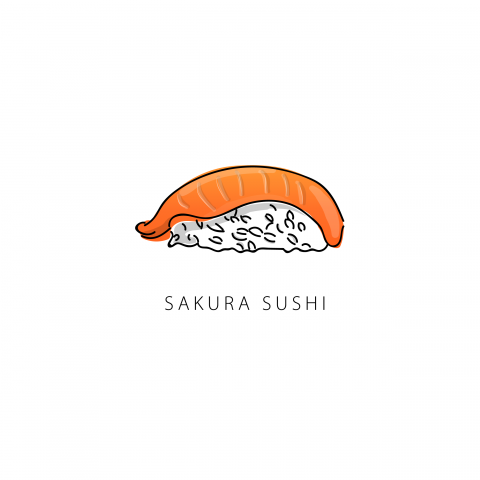 Ever Hochen - Logo Design for Sushi Shop.