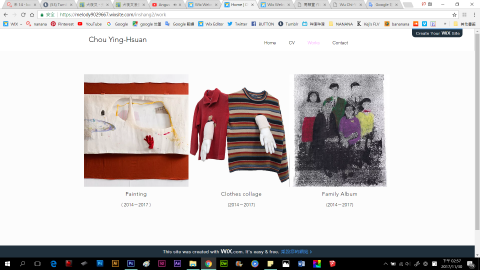 Bluebutton 個人工作室 - 幫藝術家製作wix網站內頁
<作品目錄區>