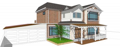 王佩琦 - 建築外觀及木作建模