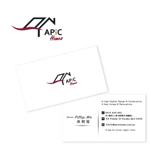 菁菁梧貳設計工作室（Ｇ.G One Design Studio) - logo設計＆名片設計/澳洲APiC homes