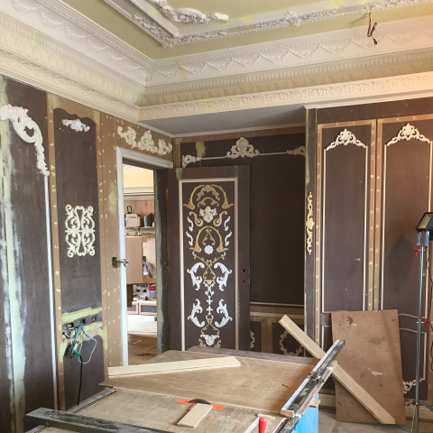 晶晏油漆裝潢工程 - 羅馬藝術造型
冷烤漆施作