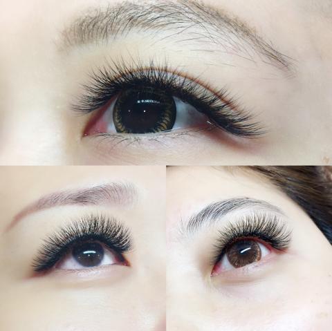 林秋麗（Dana lin)美睫講師 - 三種不同的材質對比參照圖