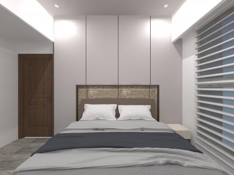 鴻明室內設計 - 臥室3D圖繪製