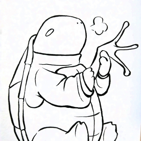 提供可愛插圖服務的專家兩棲溺水人