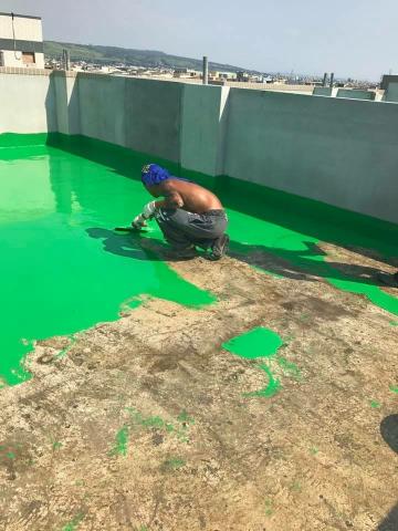 防水抓漏承包 - 屋頂油性pu中塗