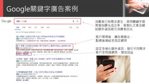 外瑞數位行銷有限公司 - Google ads 搜尋引擎廣告案例