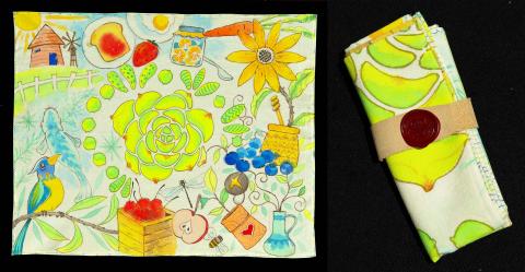 高智能 - 客製化棉質頭巾彩繪(70*70)