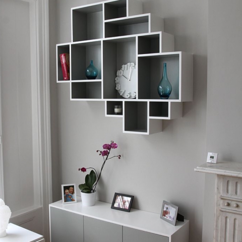 澐鈺 空間規劃設計 - 幾何圖形的設計，非常適合喜歡現代簡約風格的業主。