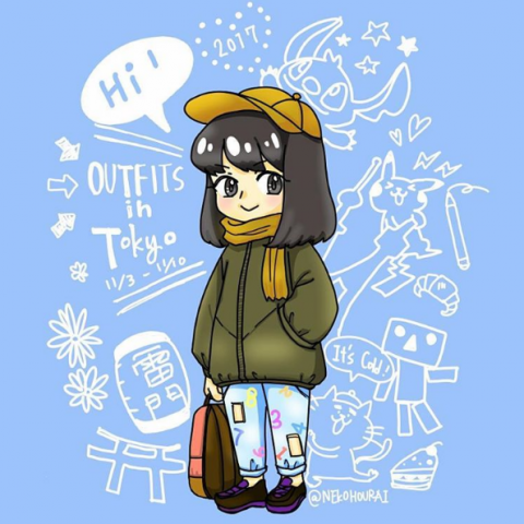 貓萊NekoHourai - 文青手繪風
CG上色