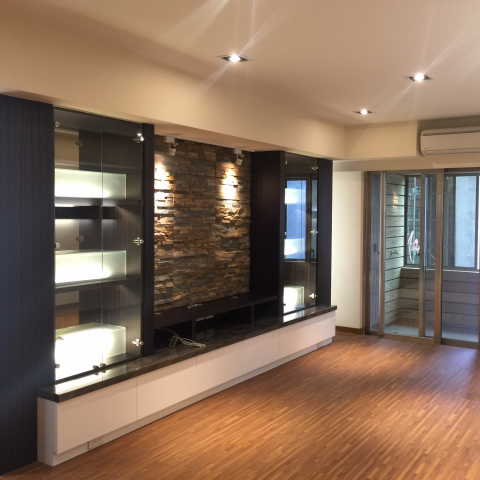 辰太空間設計工程行 - 客廳,電視櫃