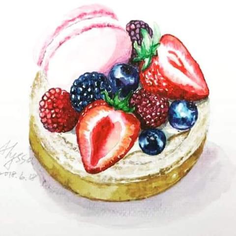 愛麗莎 愛話畫 - 甜點插畫 愛麗莎 愛話畫 - 甜點插畫